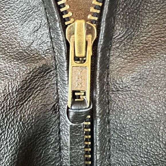 Black Leather Pabst Beer Exclusive Burk’s Bay Napa Bomber Jacket - Picture 9 of 16